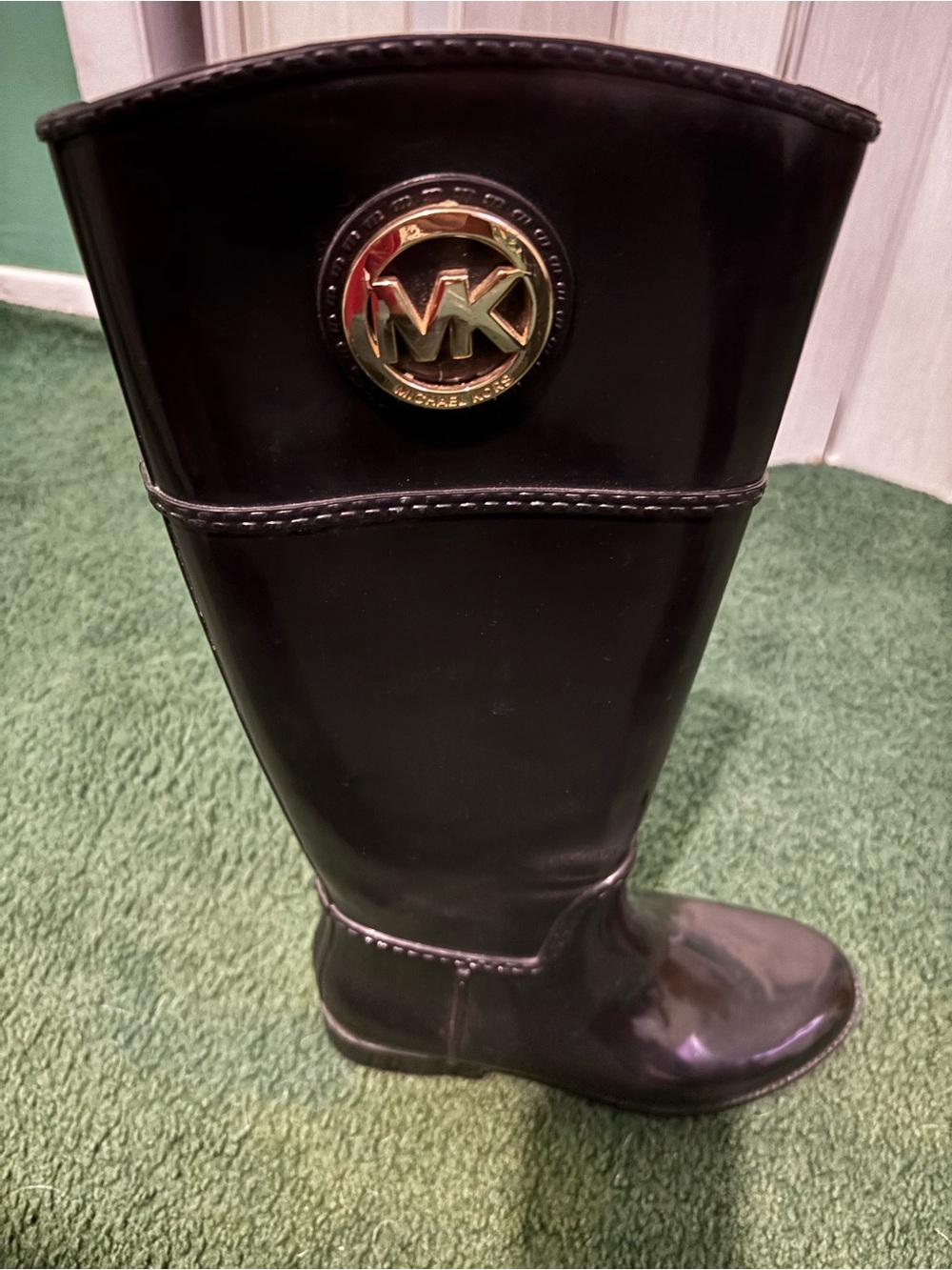 Michael Kors Glossy Black Rain Boots- Size 6 - Picture 16 of 16